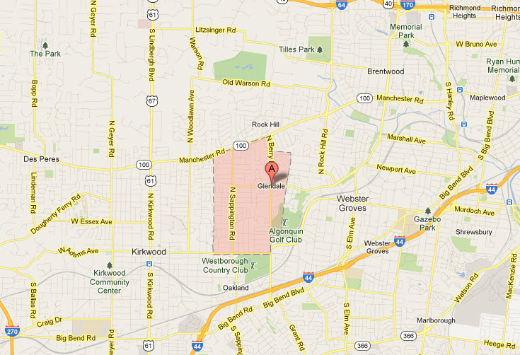 Appliance Repair In Glendale Mo 63122 Map Service Areas