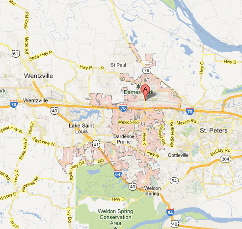 Appliance Repairs In O'Fallon Mo Map Service coverage areas